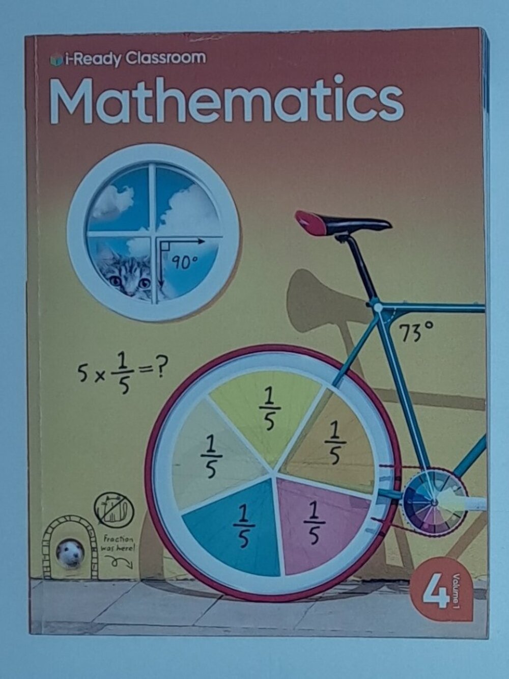 Lot of 2 Homeschooling Workbooks: I Ready Classroom Mathematics Grade 4 Textbook